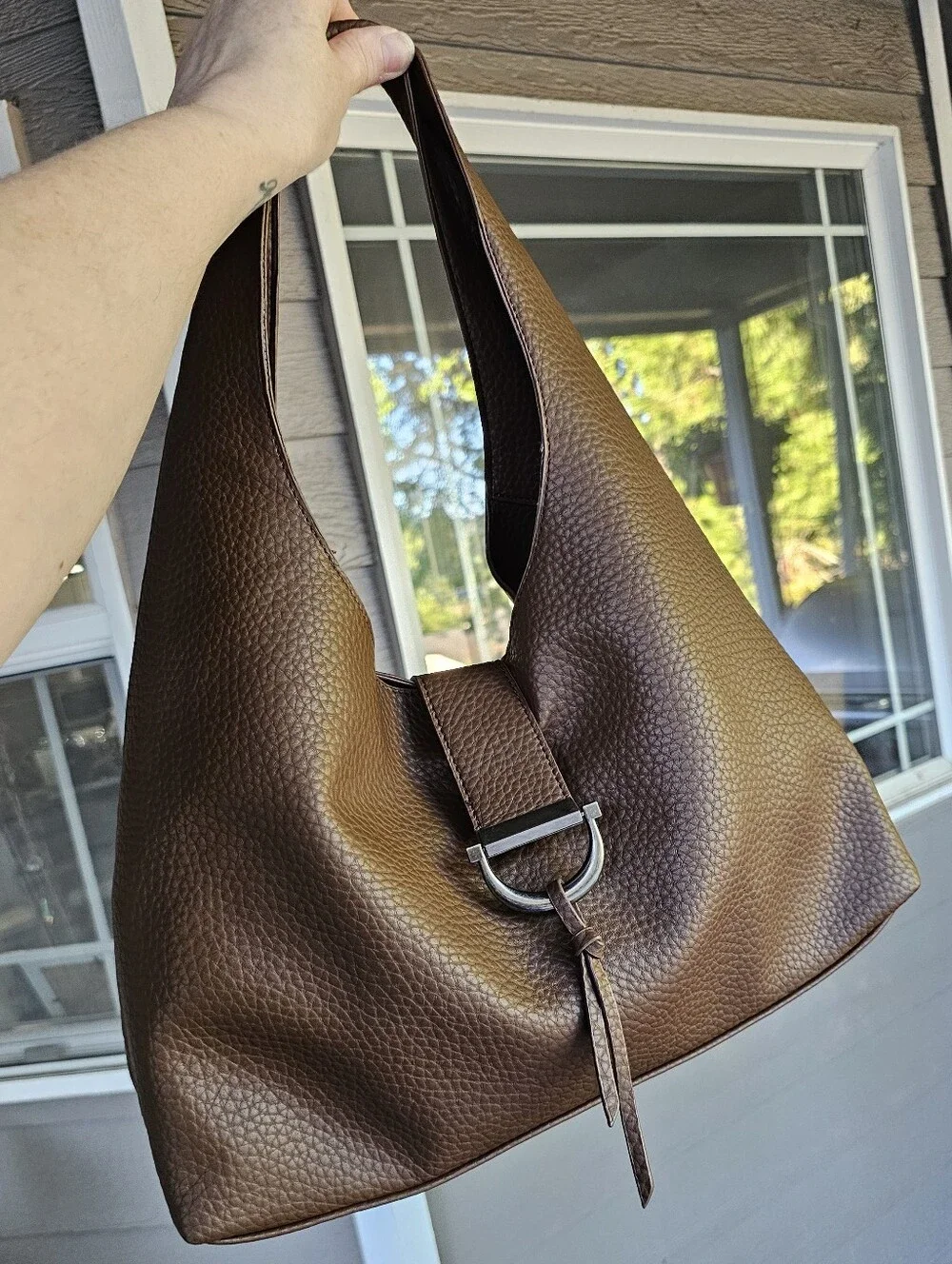 La Terre Vegan Leather Slouchy Hobo Bag - NWOT